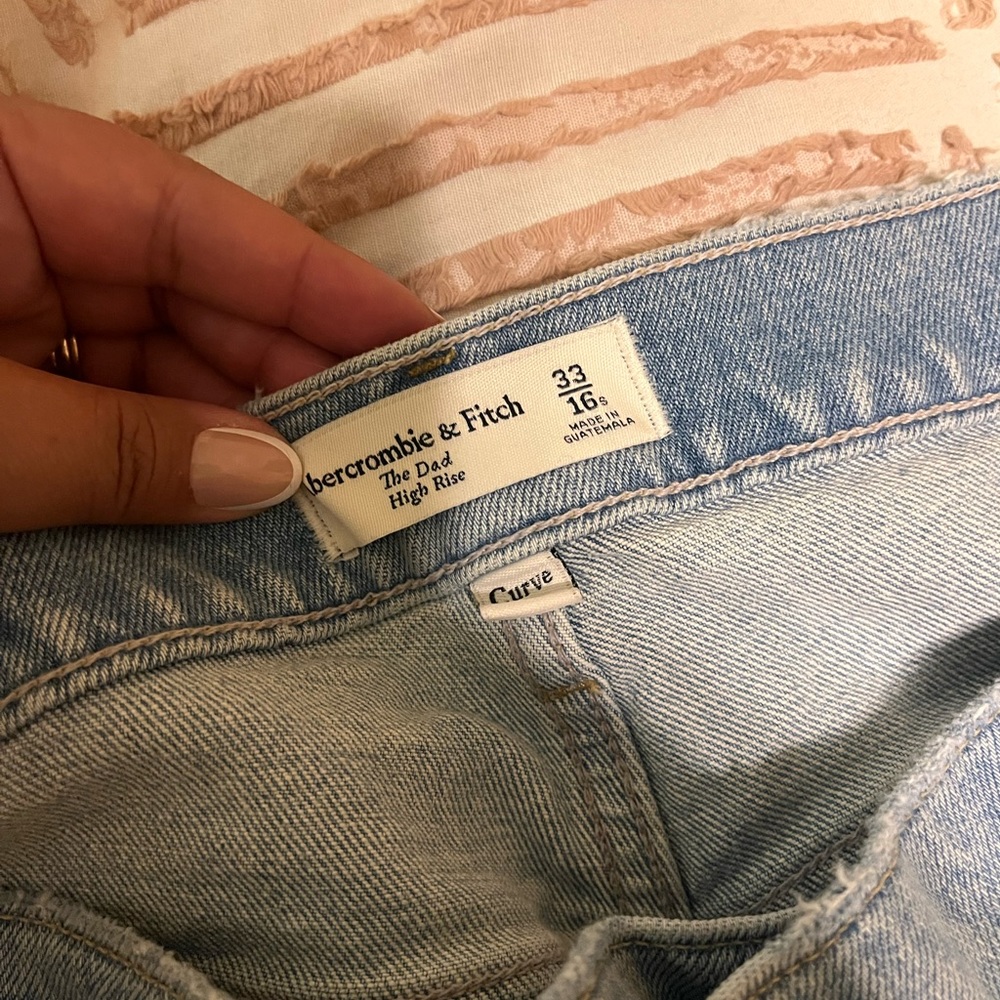 Abercrombie & Fitch Curve Love Dad High Rise Size 33/16S